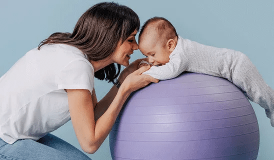 tummy time bola bebe