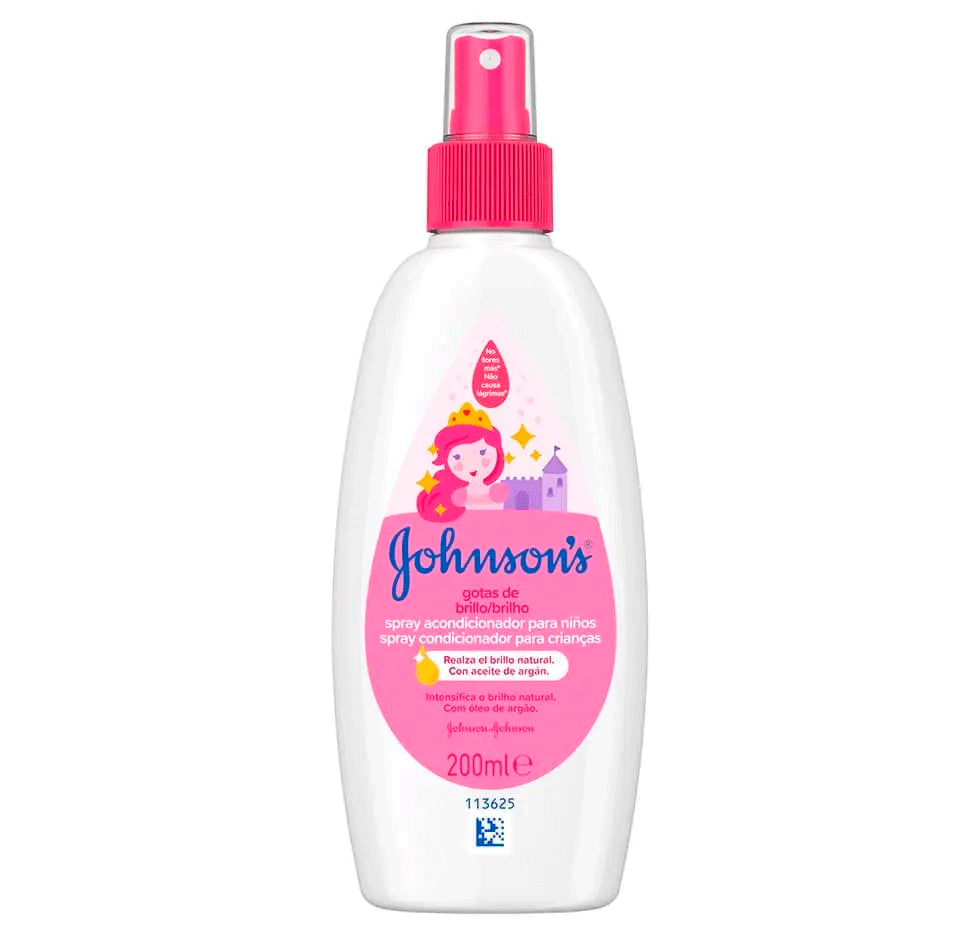 johnsons gotas brilho spray