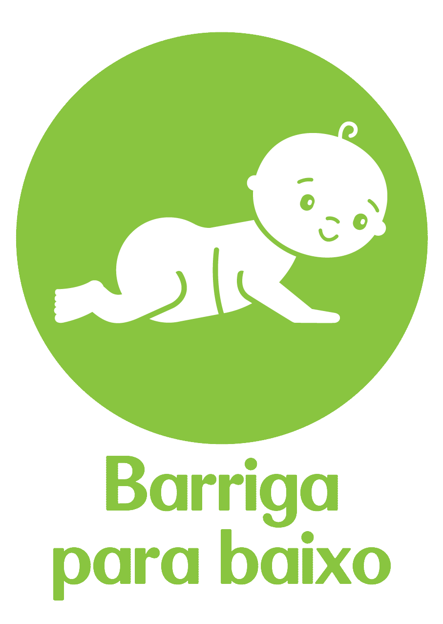 pictograma barriga para baixo
