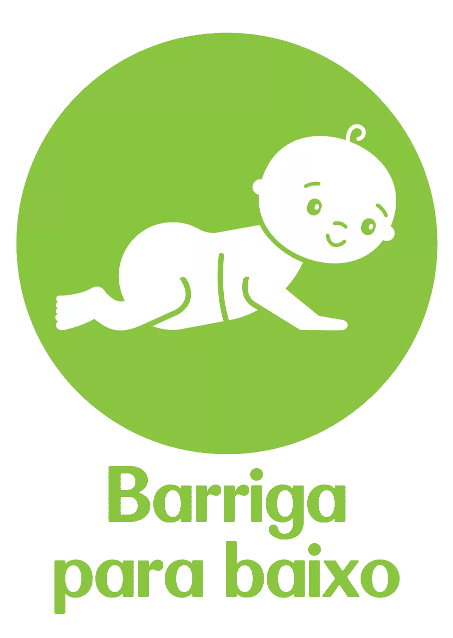 pictograma barriga para baixo