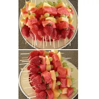 baby shower fruta