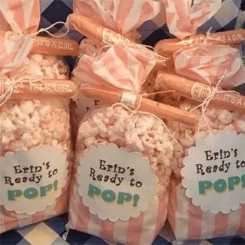 baby shower pipocas
