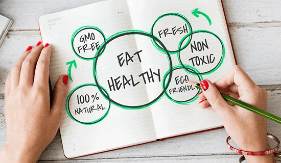 clean eating maos caderno