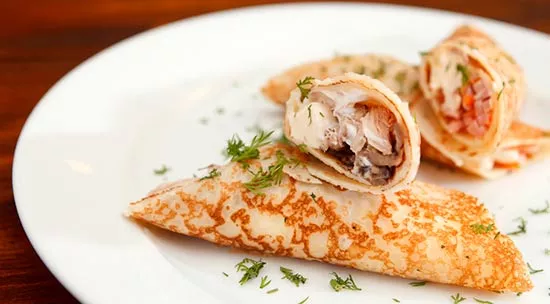 crepes pollo puerro