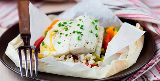 pescado papillote